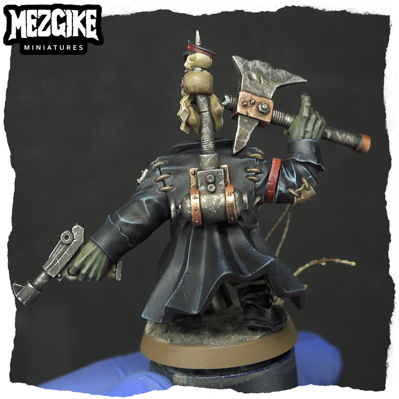 Orc Lootenant with choppa or smasha fist (physical miniature) - Only-Games