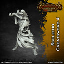 Skeleton Horde with Greatswords (5 x 32mm models) - Only-Games