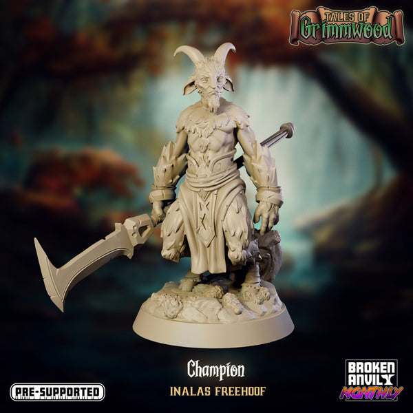 Tales of Grimmwood- Satyr Champion - Only-Games