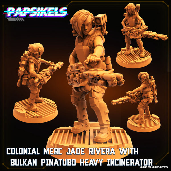 COLONIAL MERCENARY  JADE RIVERA WITH BULKAN PINATUBO HEAVY INCINERATOR - Only-Games