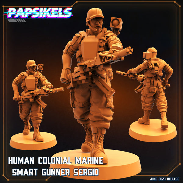 HUMAN COLONIAL MARINE SMART GUNNER SERGIO - Only-Games