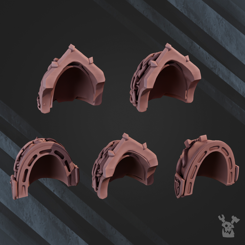 "Winged Lions" Shoulder Pads x5 - Only-Games