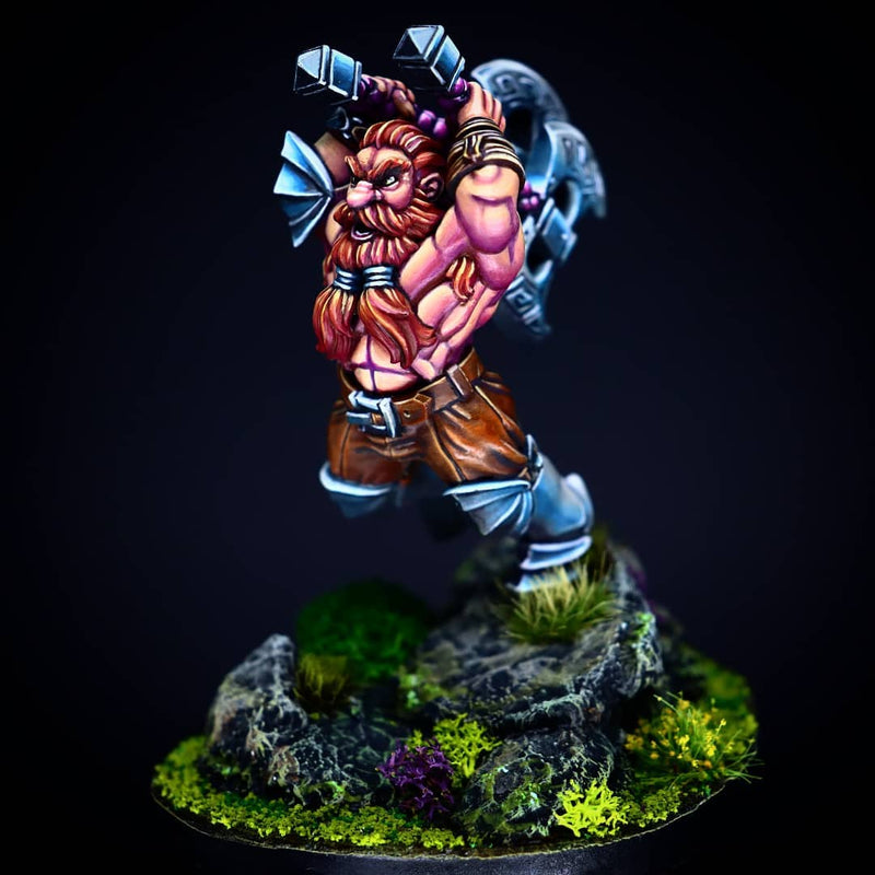 Hegnar The Impetuous  [32mm Scale] Barbarian Dwarf - Only-Games