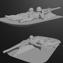 10 & 15mm US .50cal Gunners (3 Teams) - Only-Games