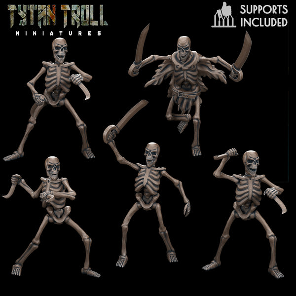 Skeleton Pack - TytanTroll Miniatures - DnD - Fantasy - Only-Games