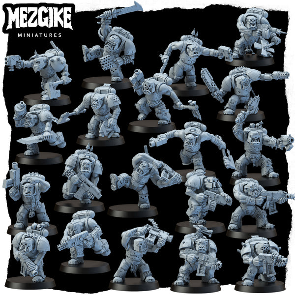 Mareen boyz mob (10 multipart miniatures) - MEZGIKE - Miniatures
