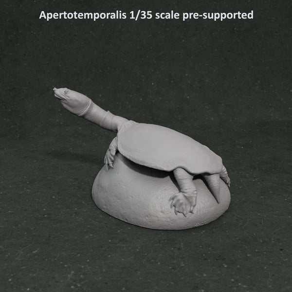 Apertotemporalis on rock 1-35 scale prehistoric turtle - Only-Games