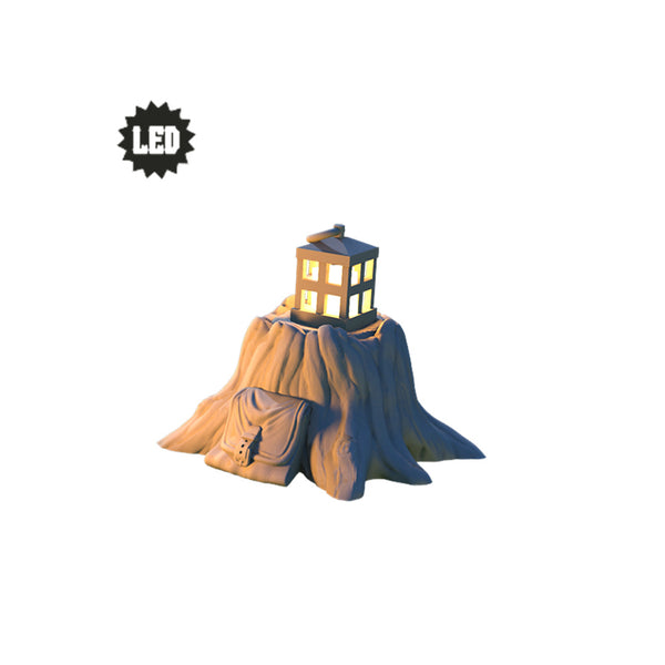 LED Lantern on stump - Only-Games