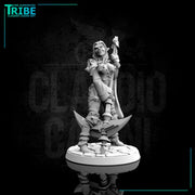 (0057) Female vampire succubus human elf tiefling warrior with scythe - Only-Games
