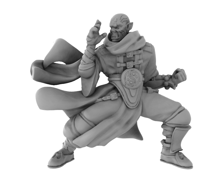Half Orc Monk Unarmed2 - Only-Games