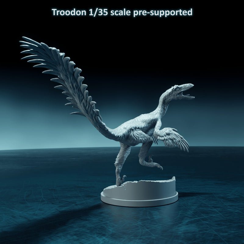 Troodon running up 1-35 scale dinosaur - Only-Games