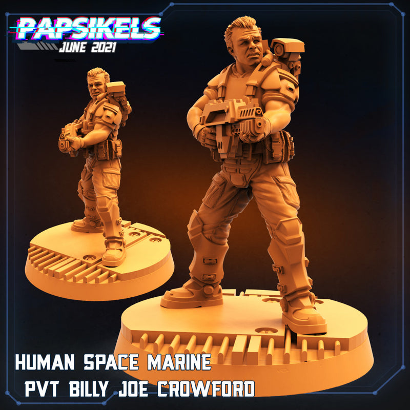 HUMAN SPACE MARINE PVT BILLY JOE CROWFORD - Only-Games