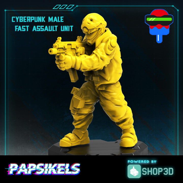 Cyberpunk Male Trauma Fast Assault Unit - Only-Games