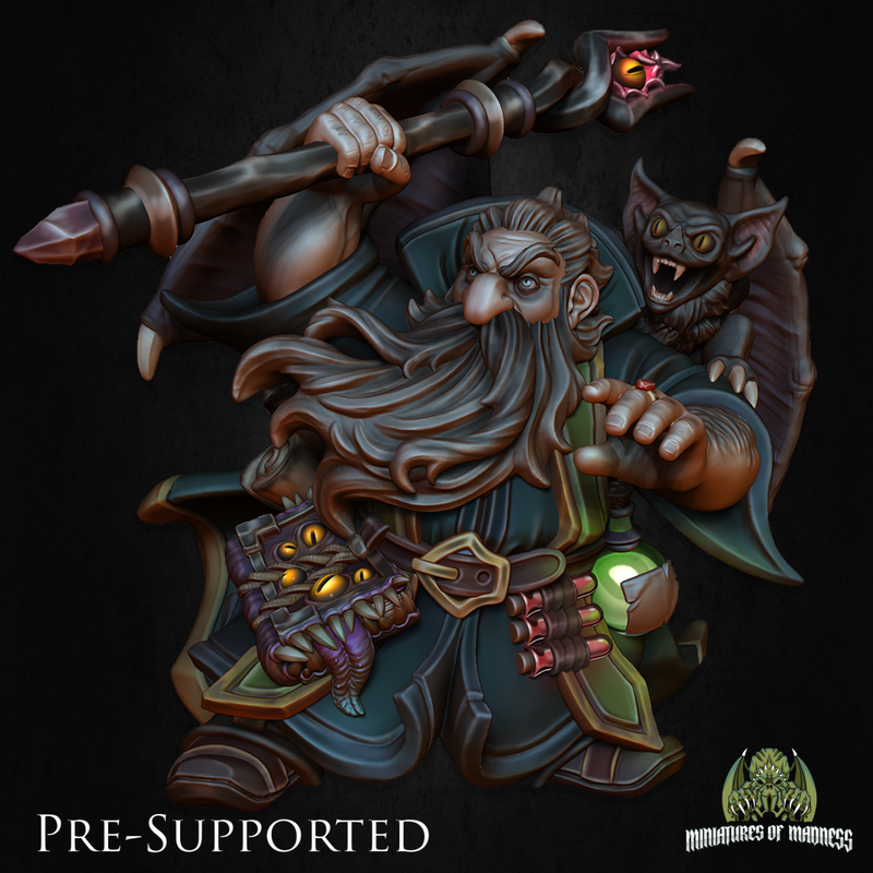 Abraham Blackmist The Overlord [32mm] Dwarf Socerer Wizard - Only-Games