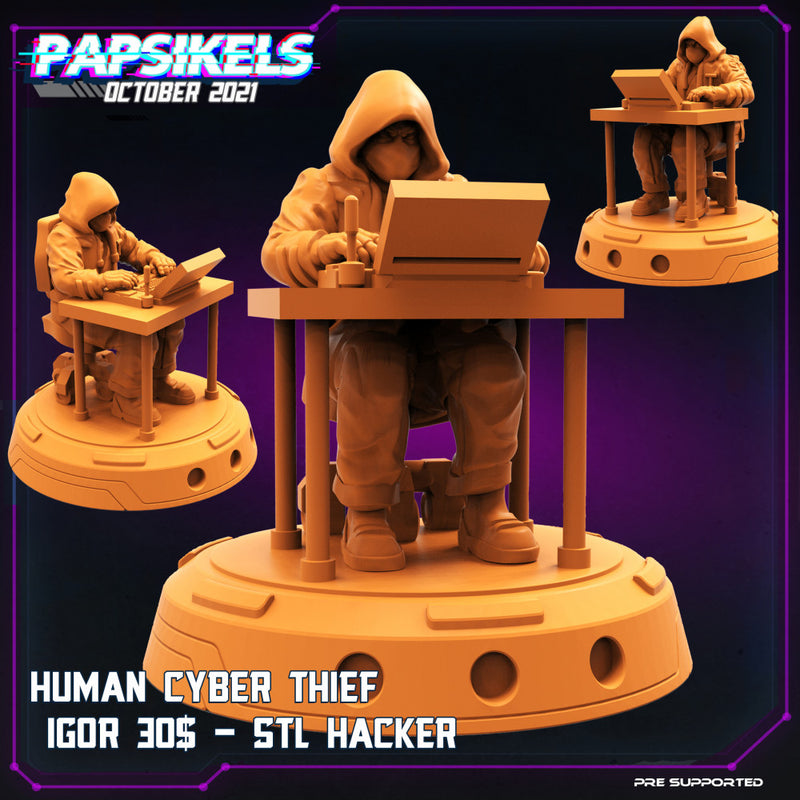 HUMAN CYBER THIEF IGOR 30S STL HACKER - Only-Games