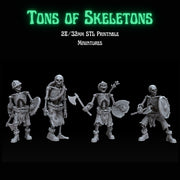 Tons of Skeletons: Equipped Skeletons with Axe - Only-Games