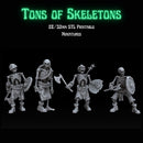 Tons of Skeletons: Equipped Skeletons with Axe - Only-Games