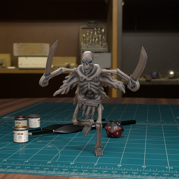 Skeleton 04 - TytanTroll Miniatures - DnD - Fantasy - Only-Games