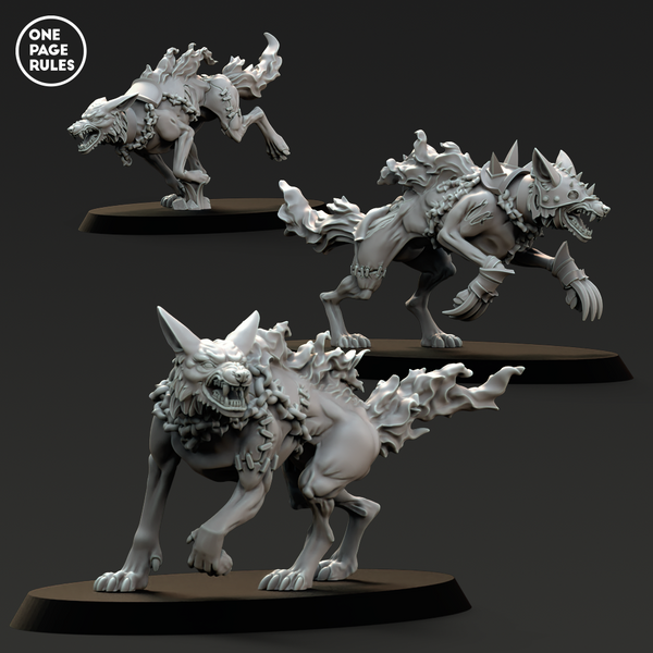Vampiric Zombie Wolves (3 Model) - Only-Games