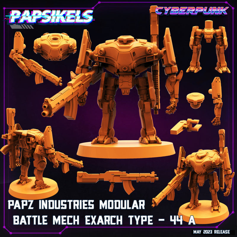 PAPZ INDUSTRIES MODULAR BATTLE MECH EXARCH TYPE 44 A - Only-Games