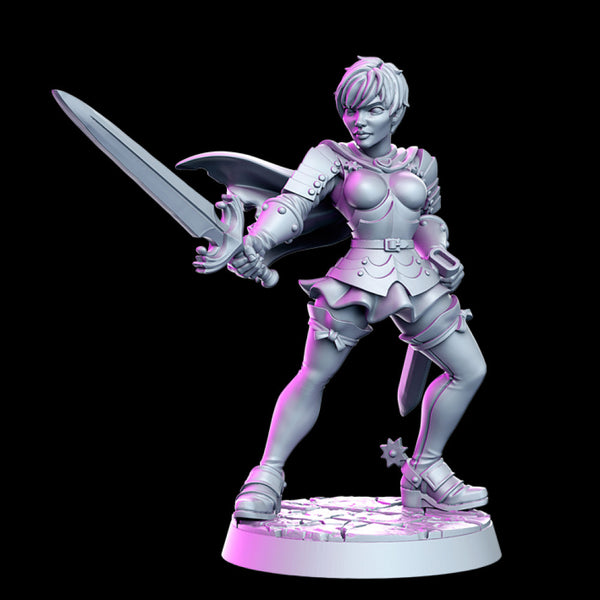 Cleto - Female knight - 32mm - DnD - Only-Games