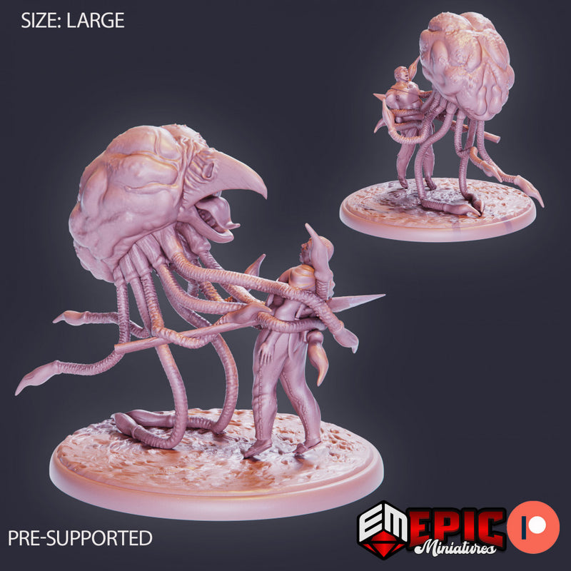 Grell Mother Set / Sightless Aberration / Mind Master / Giant Brain with Tentacles & Beak - Only-Games