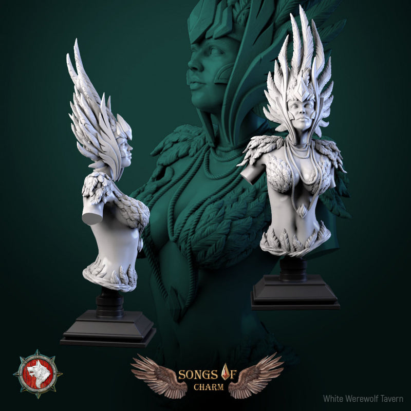 Harpy queen bust pre-supported - Only-Games