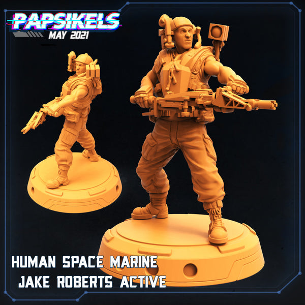 HUMAN SPACE MARINE JAKE ROBERTS ACTIVE - Only-Games