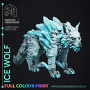 Ice Wolf - Pre-Coloured - 32mm Scale - Only-Games