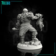 (0054) Male human old warrior with axe - Only-Games