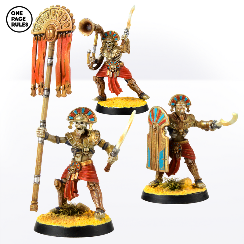 Mummified Royal Guard Command (3 Models) - Only-Games
