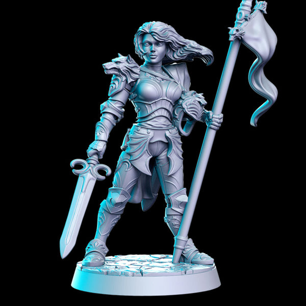 Brunhilda (Female Knight) 32mm - DnD - Only-Games
