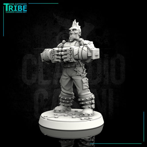 (0087) Male big guy cyberpunk with big arms - Only-Games