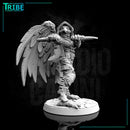 (0106) Male featherfolk birdman thief with knives - Only-Games