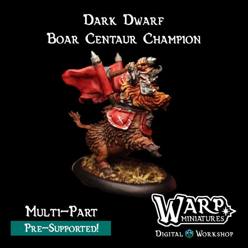 Dark Dwarf Boar Centaur Champion - Only-Games