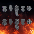 Pactum Aeternum Crusader Shoulder Shields Set x10 - Only-Games