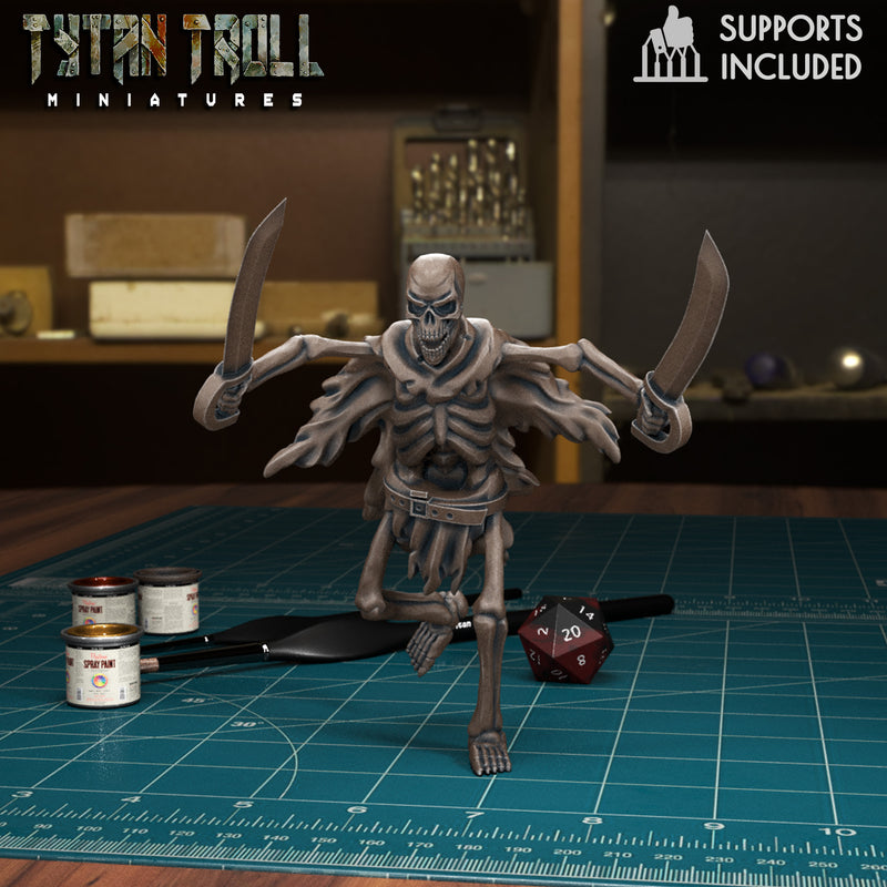 Skeleton 04 - TytanTroll Miniatures - DnD - Fantasy - Only-Games