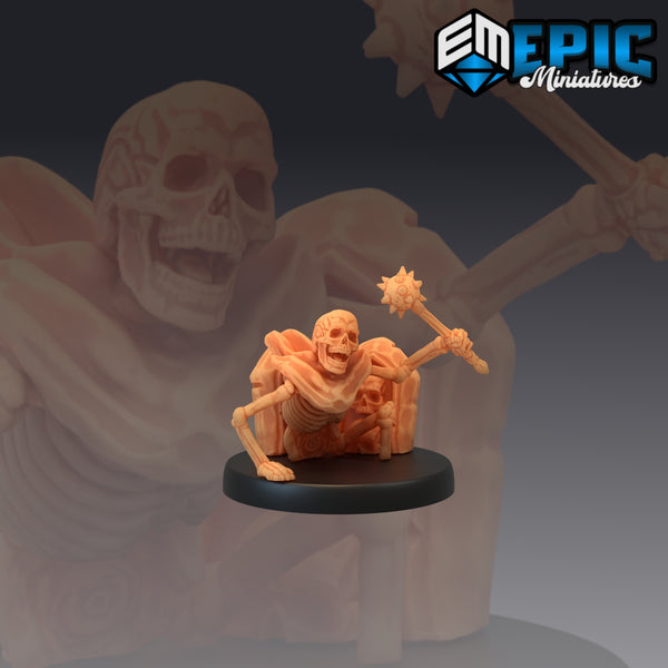 Mace Warrior Skeleton / Undead Army / Grave Crawler Fighter - Only-Games