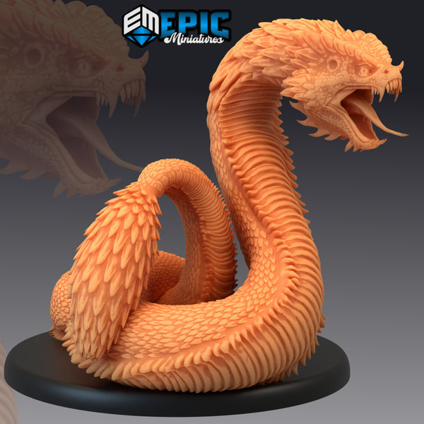Basilisk Adult / Petrifying Giant Snake / Magical Ancient Serpent - Only-Games