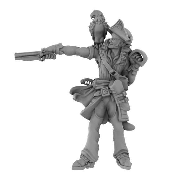 Pirate Male Pistol Parrot - Only-Games