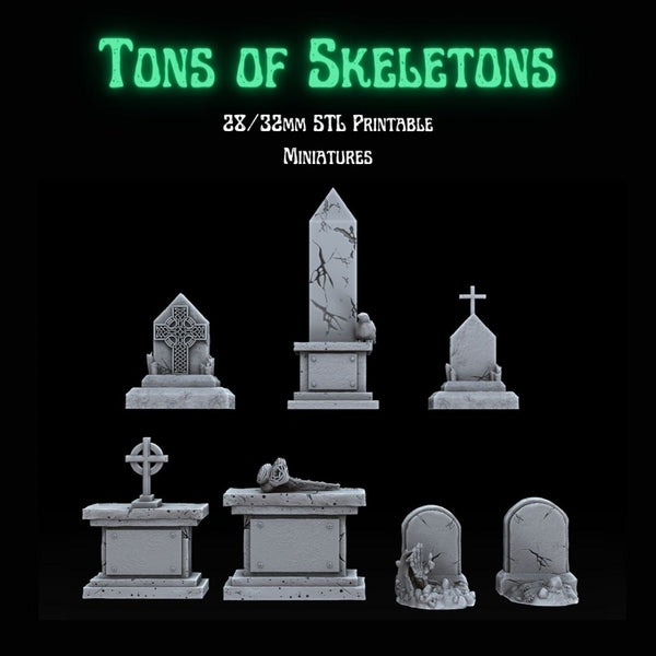 Tons of Skeletons: Tombs - Only-Games