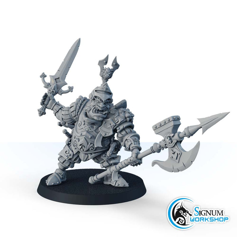 Ogre with halberd, “Ironheads” heavy infantry - Only-Games