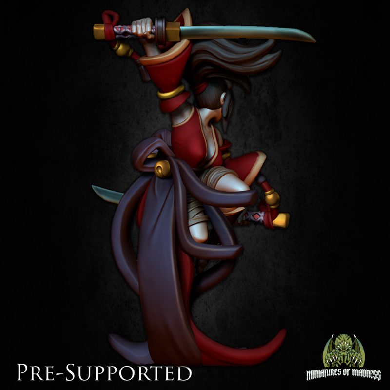 Kimiko The Kunoichi  [32mm] Female Samurai Ninja Fighter - Only-Games