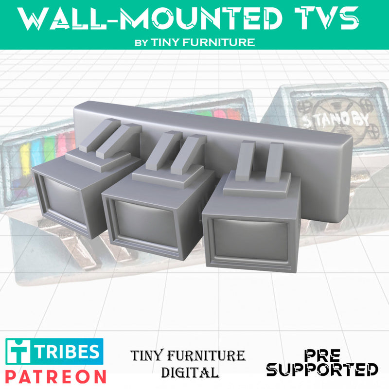 Nuclear Shelter wall-mounted TVs - Only-Games