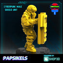 Cyberpunk Male Shield Unit - Only-Games