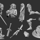 Laedria Necromancer diorama 75 mm - Only-Games