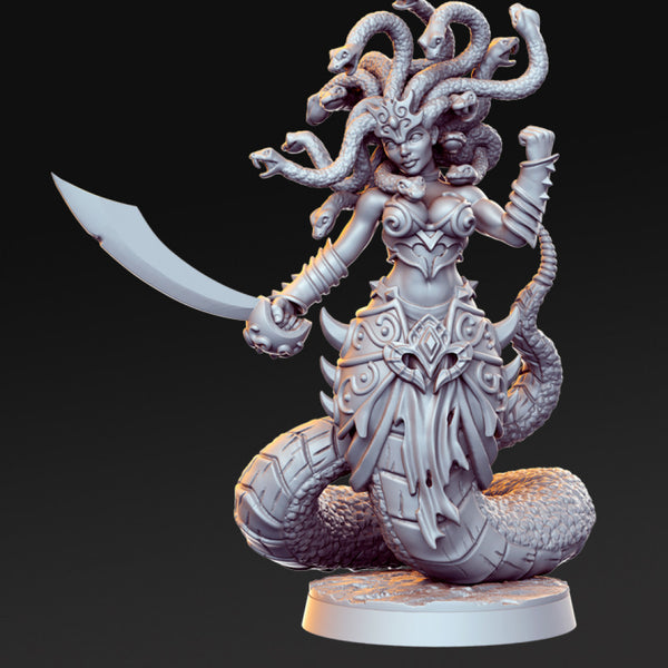 Medusa - Female serpent- 32mm - DnD - Only-Games