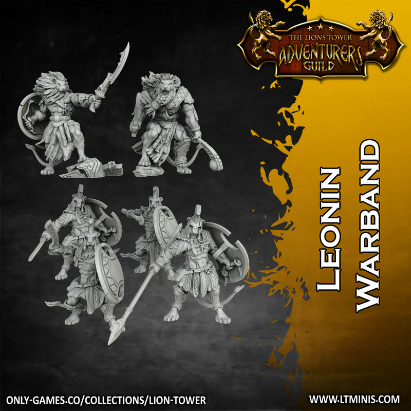 Leonin Warband - Set of 6 (32mm scale) - Only-Games