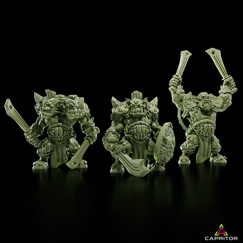 Orc Elite Warriors (X 6 Models) - 32mm Scale - Only-Games