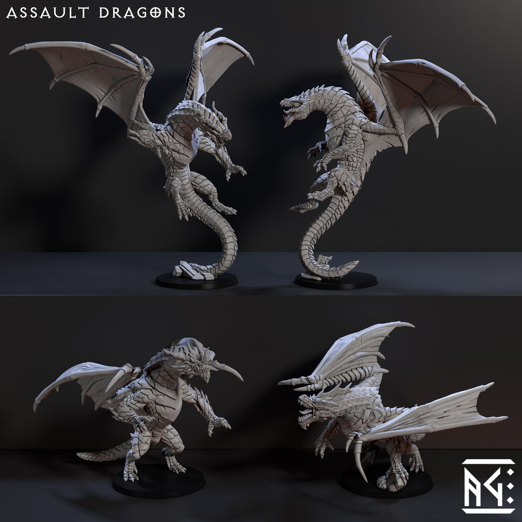 Scourge Miniatures Assault Dragons (Draconian Scourge) - ArtisanGuild - Miniatures by Only ...